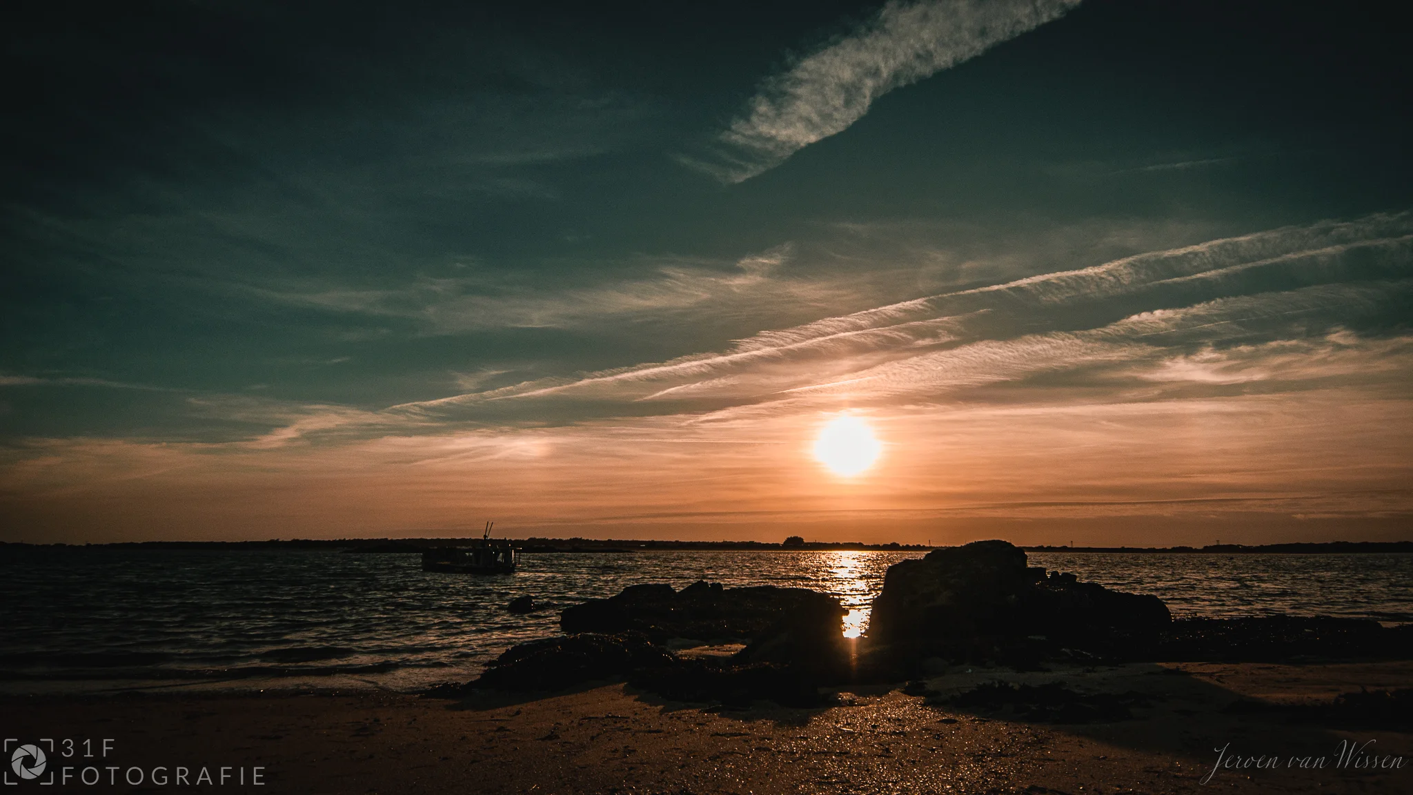 Sunset at Plage de Kerivor, Carnac