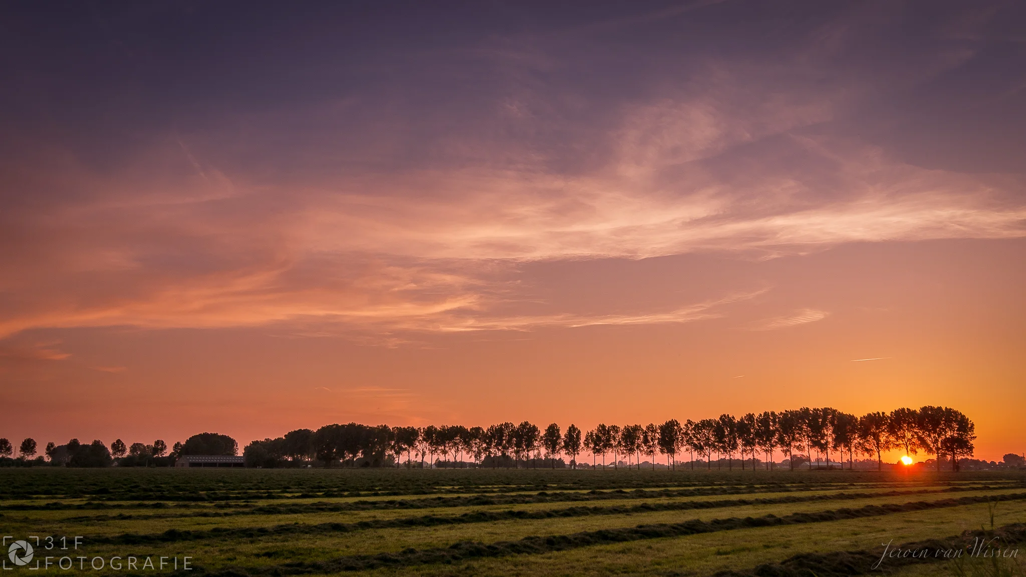 Sunset over Wadenoijen