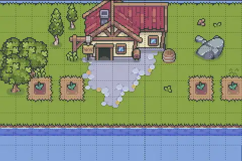 Screenshot of a part of a map of the game frontend.