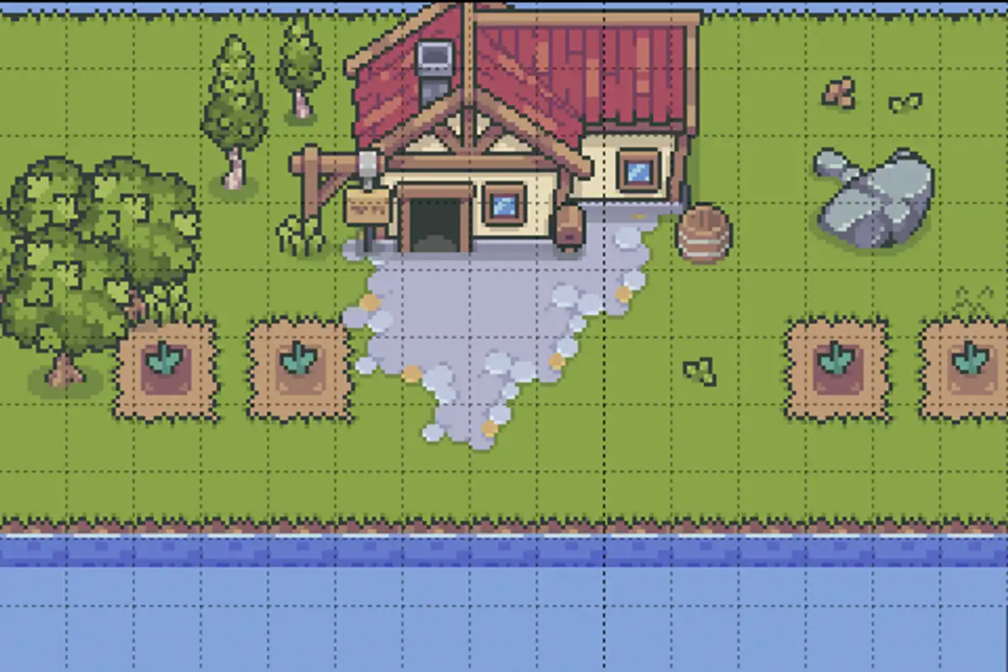 Screenshot of a part of a map of the game frontend.